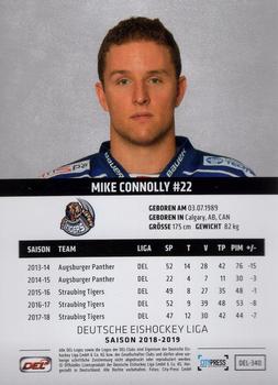 2018-19 Playercards (DEL) #DEL-340 Mike Connolly Back