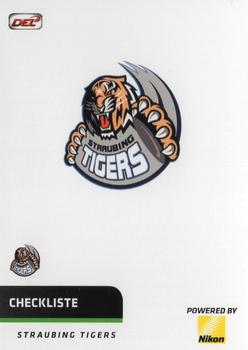 2018-19 Playercards (DEL) #DEL-354 Checkliste Straubing Tigers Front