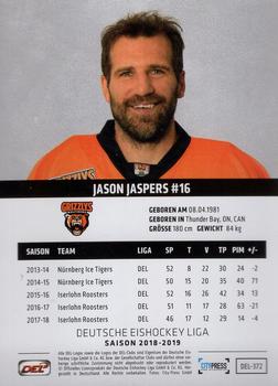 2018-19 Playercards (DEL) #DEL-372 Jason Jaspers Back