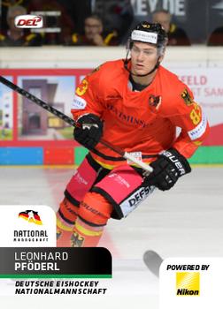 2018-19 Playercards (DEL) #DEL-403 Leonhard Pfoderl Front