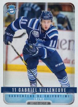 2018-19 Extreme Chicoutimi Sagueneens (QMJHL) #4 Gabriel Villeneuve Front