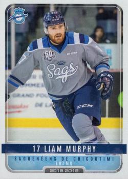 2018-19 Extreme Chicoutimi Sagueneens (QMJHL) #6 Liam Murphy Front