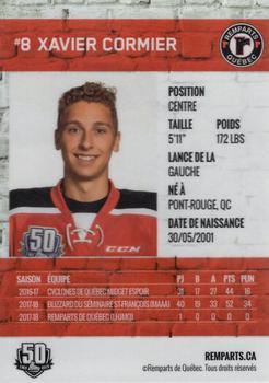 2018-19 Quebec Remparts (QMJHL) #3 Xavier Cormier Back