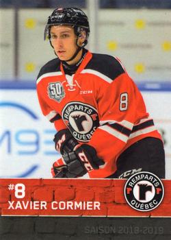 2018-19 Quebec Remparts (QMJHL) #3 Xavier Cormier Front