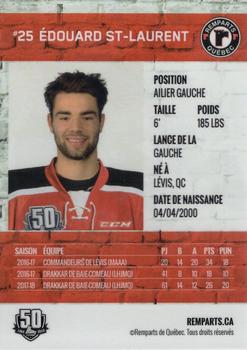 2018-19 Quebec Remparts (QMJHL) Update #4 Edouard St. Laurent Back