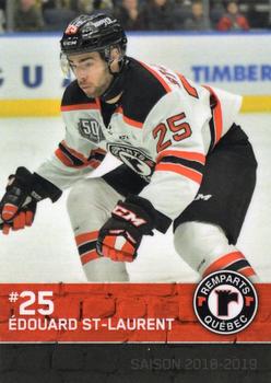 2018-19 Quebec Remparts (QMJHL) Update #4 Edouard St. Laurent Front