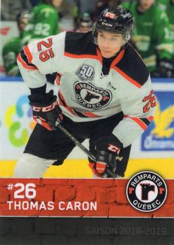 2018-19 Quebec Remparts (QMJHL) Update #5 Thomas Caron Front