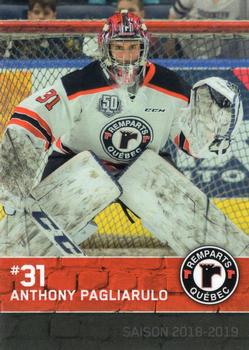 2018-19 Quebec Remparts (QMJHL) Update #9 Carmine-Anthony Pagliarulo Front