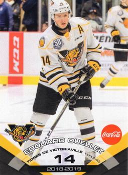 2018-19 Extreme Victoriaville Tigres (QMJHL) #9 Edouard Ouellet Front