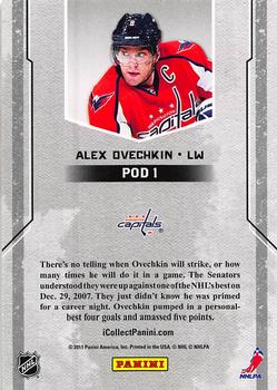 2011-12 Panini Player of the Day #POD1 Alex Ovechkin Back
