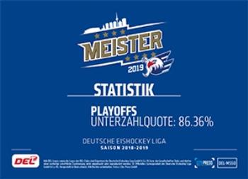 2018-19 Playercards Meister 2019 (DEL) #DEL-MS50 Impressionen 16 Back