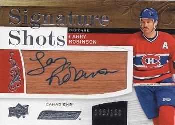 2018-19 Upper Deck Engrained - Signature Shots #SS-LR Larry Robinson Front