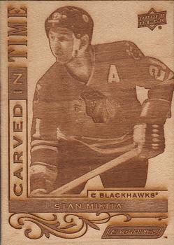 2018-19 Upper Deck Engrained - Carved in Time Wood #CT-2 Stan Mikita Front