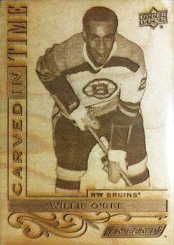 2018-19 Upper Deck Engrained - Carved in Time Wood #CT-29 Willie O'Ree Front