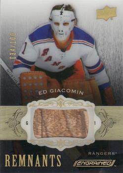 2018-19 Upper Deck Engrained - Remnants #R-EG Ed Giacomin Front