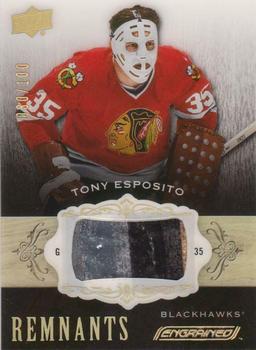 2018-19 Upper Deck Engrained - Remnants #R-TE Tony Esposito Front