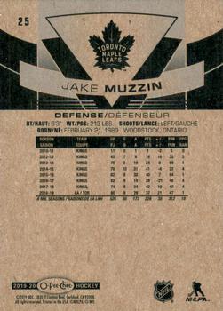 2019-20 O-Pee-Chee #25 Jake Muzzin Back