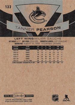 2019-20 O-Pee-Chee #133 Tanner Pearson Back