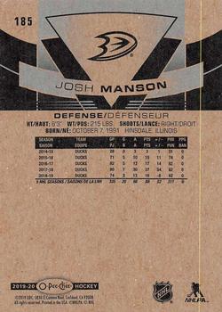 2019-20 O-Pee-Chee #185 Josh Manson Back