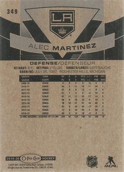 2019-20 O-Pee-Chee #349 Alec Martinez Back