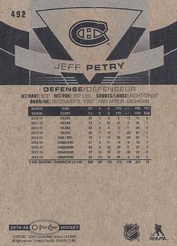 2019-20 O-Pee-Chee #492 Jeff Petry Back