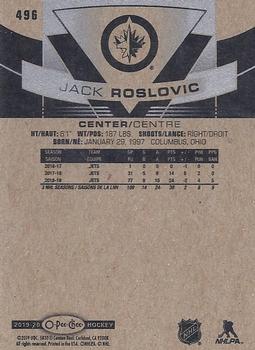 2019-20 O-Pee-Chee #496 Jack Roslovic Back