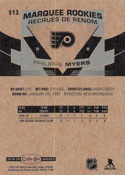 2019-20 O-Pee-Chee #513 Philippe Myers Back