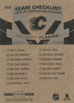 2019-20 O-Pee-Chee #555 Calgary Flames Back