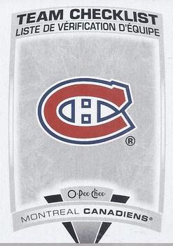2019-20 O-Pee-Chee #566 Montreal Canadiens Front