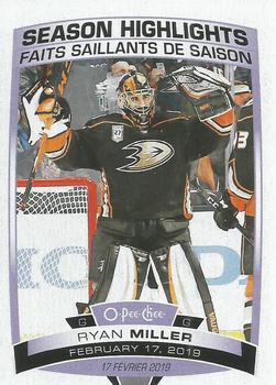 2019-20 O-Pee-Chee #596 Ryan Miller Front