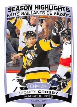 2019-20 O-Pee-Chee #598 Sidney Crosby Front