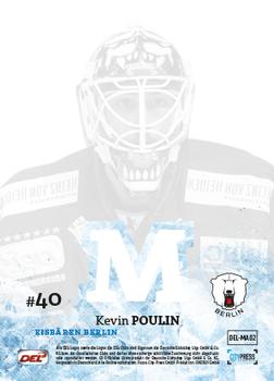 2018-19 Playercards (DEL) - Masked #DEL-MA02 Kevin Poulin Back