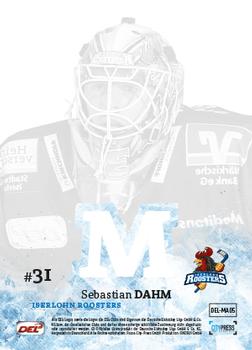 2018-19 Playercards (DEL) - Masked #DEL-MA05 Sebastian Dahm Back
