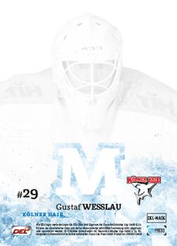 2018-19 Playercards (DEL) - Masked #DEL-MA06 Gustaf Wesslau Back