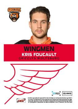 2017-18 Playercards (DEL) - Wingmen #DEL-WM18 Kris Foucault Back