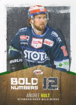 2017-18 Playercards (DEL) - Bold Numbers Parallel #DEL-BN12 Andree Hult Front