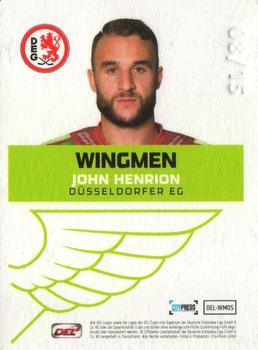 2017-18 Playercards (DEL) - Wingmen Parallel #DEL-WM05 John Henrion Back