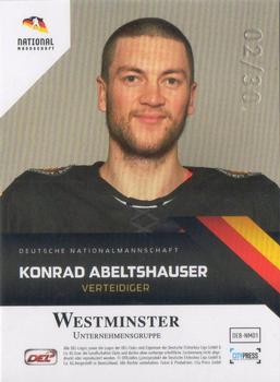 2017-18 Playercards (DEL) - DEB Parallel #DEL-NM01 Konrad Abeltshauser Back