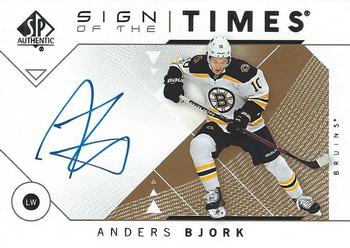 2018-19 SP Authentic - Sign of the Times #SOTT-AB Anders Bjork Front