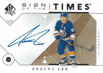 2018-19 SP Authentic - Sign of the Times #SOTT-AL Anders Lee Front