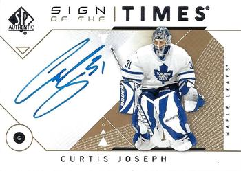 2018-19 SP Authentic - Sign of the Times #SOTT-CJ Curtis Joseph Front