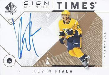 2018-19 SP Authentic - Sign of the Times #SOTT-KF Kevin Fiala Front
