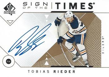 2018-19 SP Authentic - Sign of the Times #SOTT-TR Tobias Rieder Front