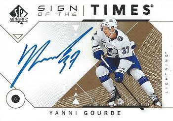 2018-19 SP Authentic - Sign of the Times #SOTT-YG Yanni Gourde Front