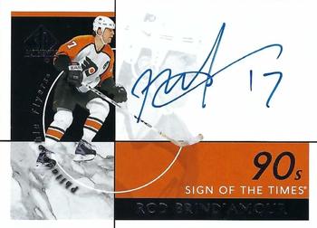 2018-19 SP Authentic - Sign of the Times 90s #ST90-RA Rod Brind'Amour Front