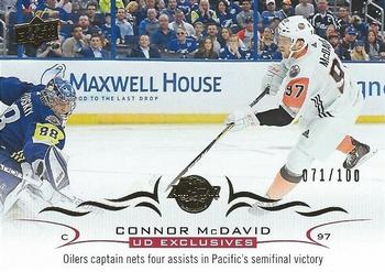 2018-19 SP Authentic - 2018-19 Upper Deck Update UD Exclusives #525 Connor McDavid Front