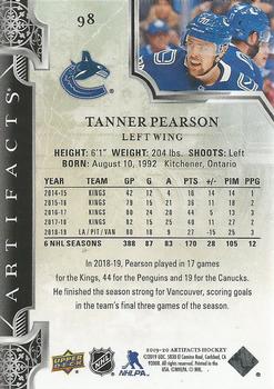 2019-20 Upper Deck Artifacts #98 Tanner Pearson Back