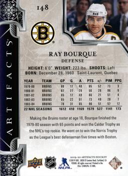 2019-20 Upper Deck Artifacts #148 Ray Bourque Back