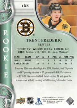 2019-20 Upper Deck Artifacts #168 Trent Frederic Back