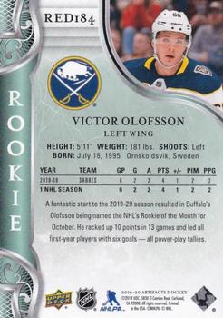 2019-20 Upper Deck Artifacts #RED184 Victor Olofsson Back